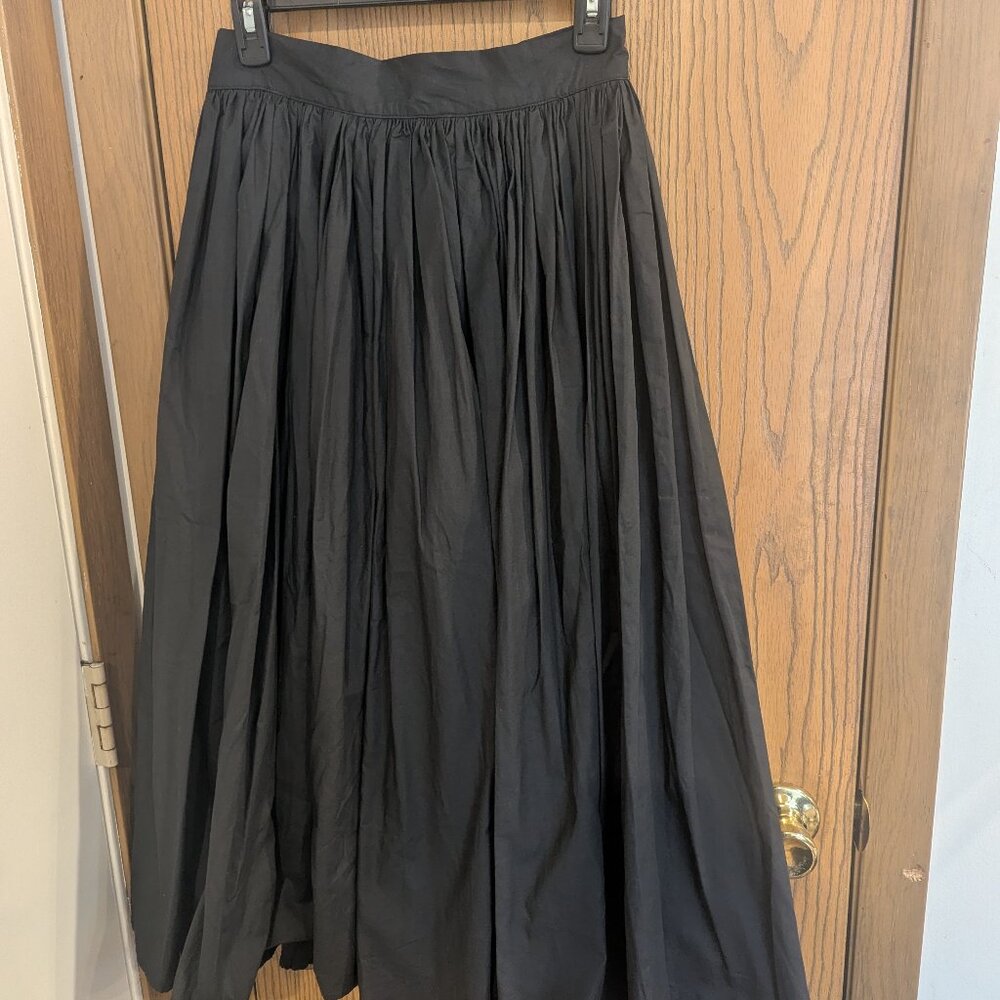 Dear: Multi Layered Maxi Skirt w/ Decorative Tulle (?) Lace Underlay Zip-Black-4
